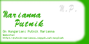 marianna putnik business card